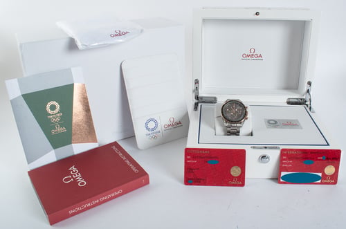 Box / Paper shot of Speedmaster Tokyo 2020 Olympic