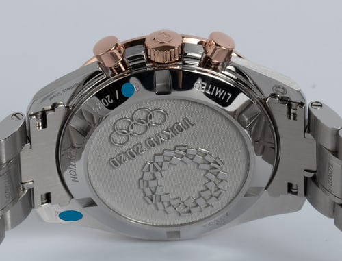 Caseback of Speedmaster Tokyo 2020 Olympic