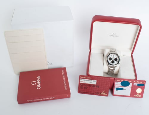 Box / Paper shot of Speedmaster Date 40 'Panda'