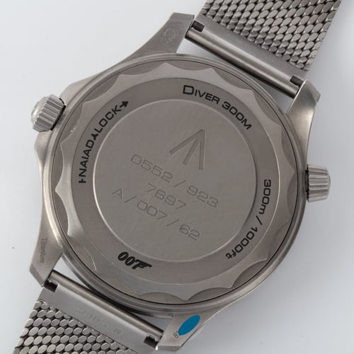 Caseback of Seamaster 007 Edition 'No Time to Die'