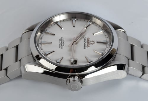 Crown Side Shot of Seamaster Aqua Terra 38.5 MM