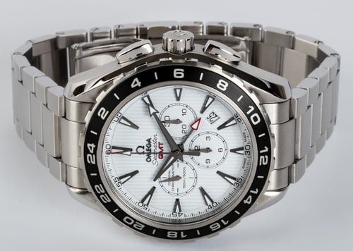 Front View of Seamaster Aqua Terra GMT Chronograph