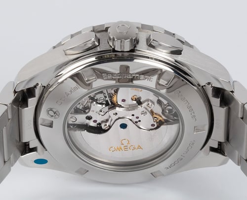 Caseback of Seamaster Aqua Terra GMT Chronograph