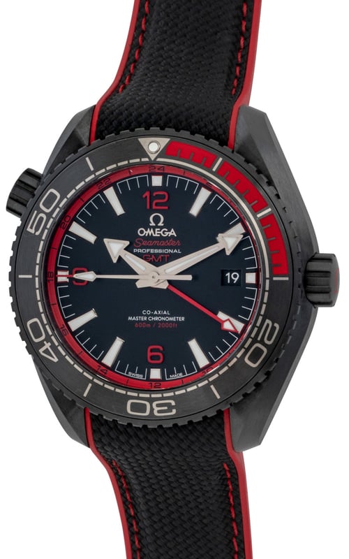 Omega - Seamaster Planet Ocean GMT 'Deep Black' Red 215.92.46.22.01.003