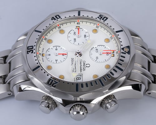 Crown Side Shot of Seamaster Professional Chronograph