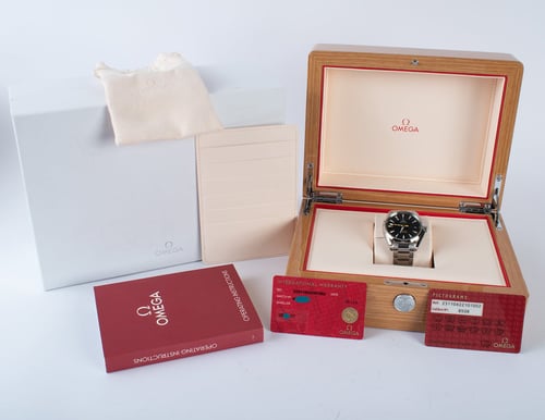 Box / Paper shot of Seamaster Aqua Terra 'Bumblebee' 15,000 Gauss