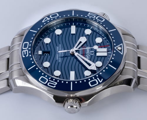 Crown Side Shot of Seamaster Diver 300M