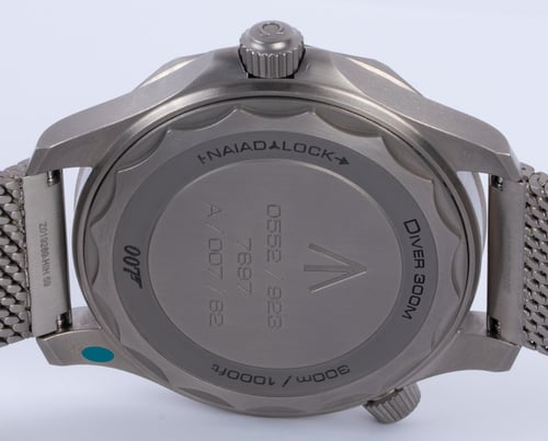 Caseback of Seamaster 007 Edition 'No Time to Die'