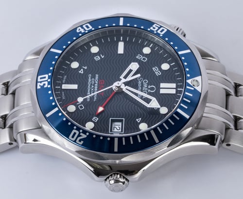 Crown Side Shot of Seamaster Professional GMT Co-Axial