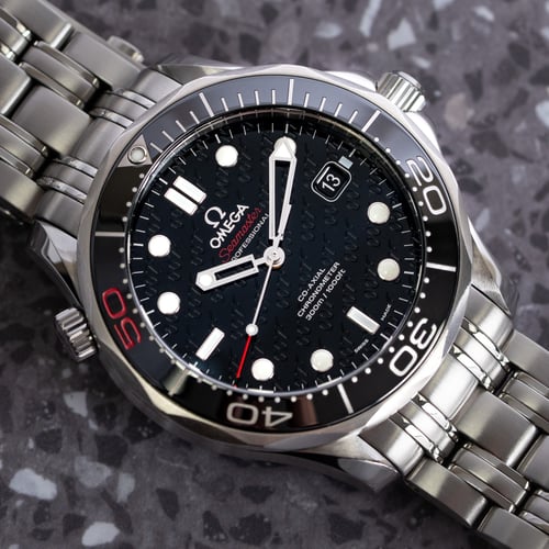 Stylied photo of  of Seamaster Pro 007 James Bond 50th Anniversary Limited Edition