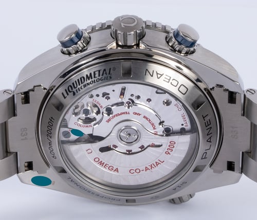 Caseback of Seamaster Planet Ocean Chronograph