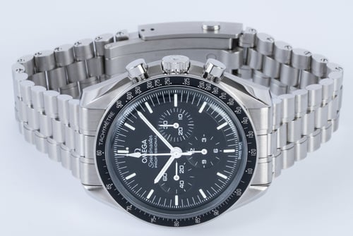 Front View of Speedmaster Moonwatch Professional Co-Axial Master Chronometer