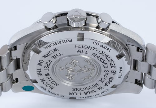 Caseback of Speedmaster Moonwatch Professional Co-Axial Master Chronometer