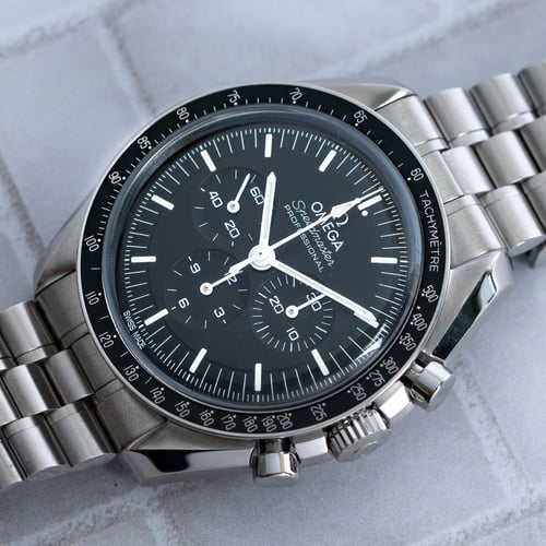 Stylied photo of  of Speedmaster Moonwatch Professional Co-Axial Master Chronometer
