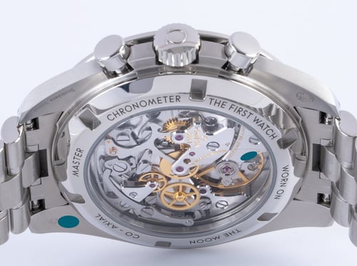 Caseback of Speedmaster Moonwatch Professional Co-Axial Master Chronometer