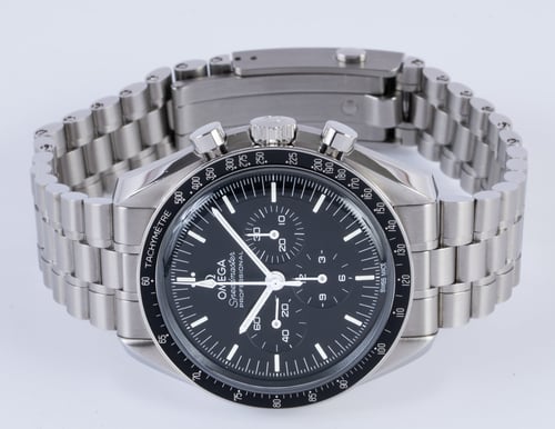Front View of Speedmaster Moonwatch Professional Co-Axial Master Chronometer