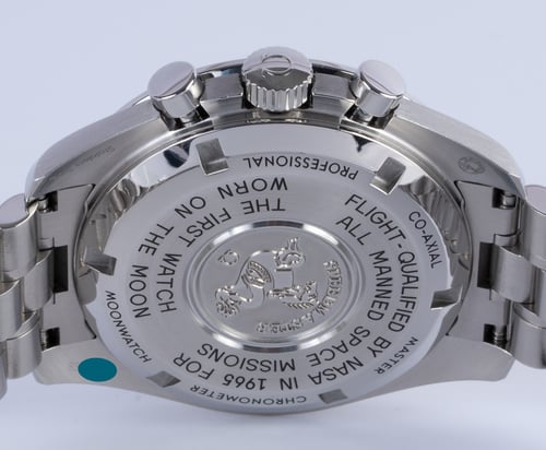 Caseback of Speedmaster Moonwatch Professional Co-Axial Master Chronometer