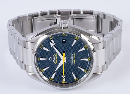 Front View of Seamaster James Bond 'Spectre' Aqua Terra Master