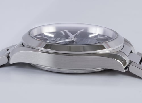 9' Side Shot of Seamaster Aqua Terra Master 41MM Green