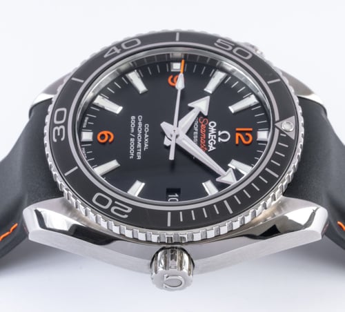 Crown Side Shot of Seamaster Planet Ocean