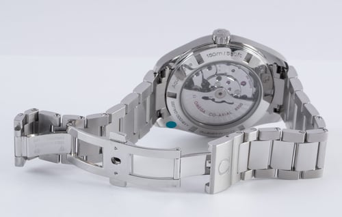 Open Clasp Shot of Seamaster Aqua Terra 150M Master 41.5 MM