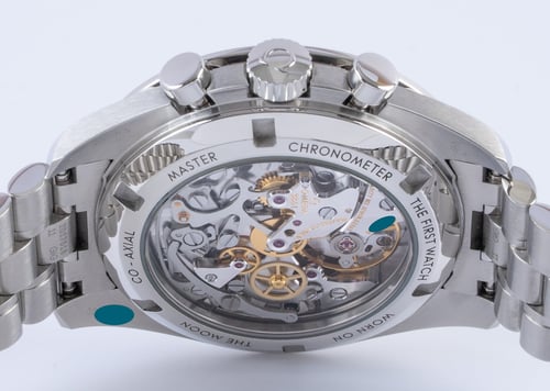 Caseback of Speedmaster Moonwatch Professional Co-Axial Master Chronometer