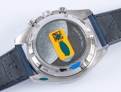 Caseback of Speedmaster 'Silver Snoopy Award'