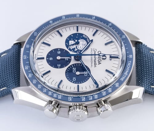 Crown Side Shot of Speedmaster 'Silver Snoopy Award'