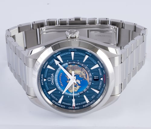 Front View of Aqua Terra Worldtimer 43MM