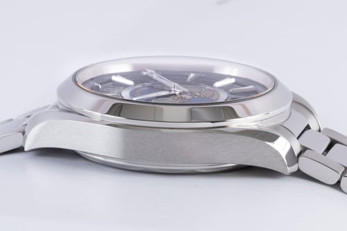 9' Side Shot of Aqua Terra Worldtimer 43MM