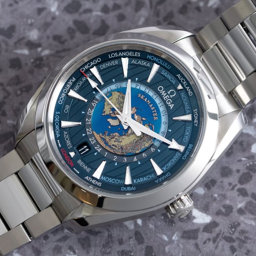 Stylied photo of  of Aqua Terra Worldtimer 43MM