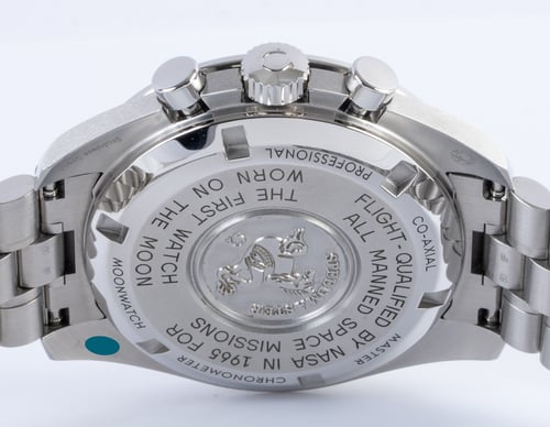 Caseback of Speedmaster Moonwatch Professional Co-Axial Master Chronometer