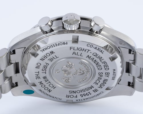 Caseback of Speedmaster Moonwatch Professional Co-Axial Master Chronometer