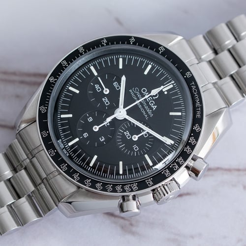 Stylied photo of  of Speedmaster Moonwatch Professional Co-Axial Master Chronometer