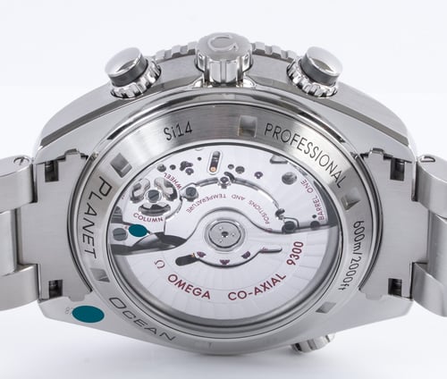 Caseback of Seamaster Planet Ocean Chronograph