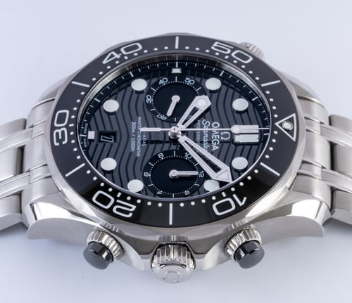 Crown Side Shot of Seamaster Diver Chrono