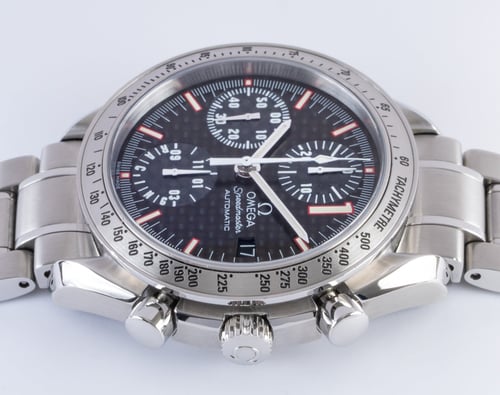 Crown Side Shot of Speedmaster 'Schumacher World Champ 2001'