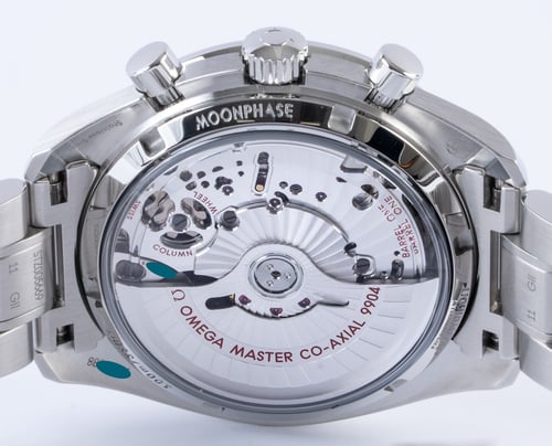 Caseback of Speedmaster Moonphase Chronograph