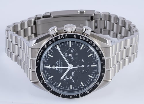 Front View of Speedmaster Moonwatch Professional Co-Axial Master Chronometer