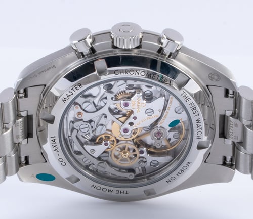 Caseback of Speedmaster Moonwatch Professional Co-Axial Master Chronometer