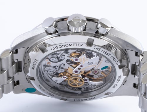 Caseback of Speedmaster Moonwatch Professional Co-Axial Master Chronometer
