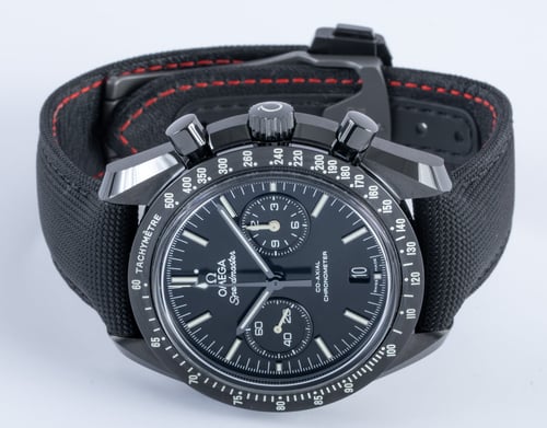 Front View of Speedmaster Dark Side of the Moon 'Pitch Black'