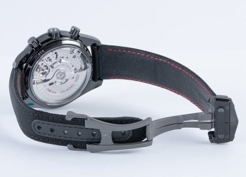 Open Clasp Shot of Speedmaster Dark Side of the Moon 'Pitch Black'