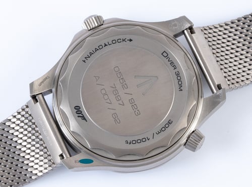 Caseback of Seamaster 007 Edition 'No Time to Die'