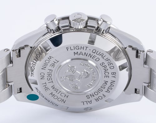 Caseback of Speedmaster Legendary Moonwatch