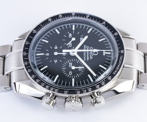 Crown Side Shot of Speedmaster Legendary Moonwatch
