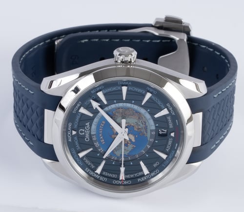 Front View of Aqua Terra Worldtimer 43MM