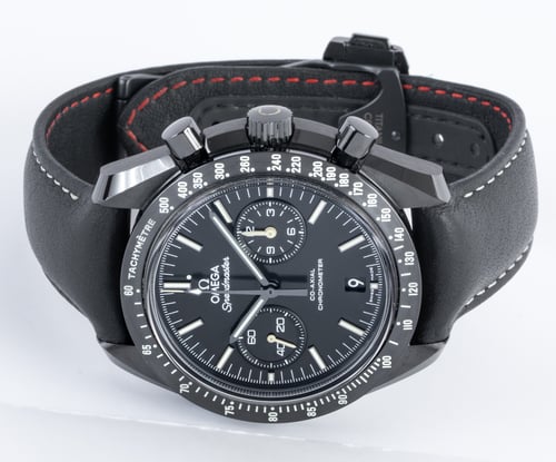 Front View of Speedmaster Dark Side of the Moon 'Pitch Black'