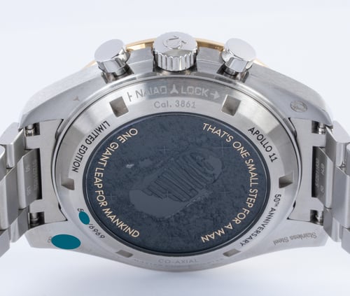 Caseback of Speedmaster Apollo 11 50th Anniversary