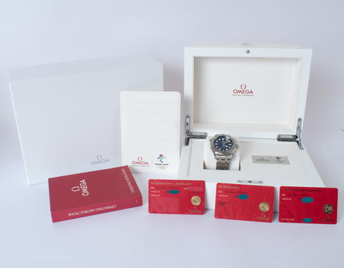 Box / Paper shot of Seamaster Diver 300M 'Beijing 2022'